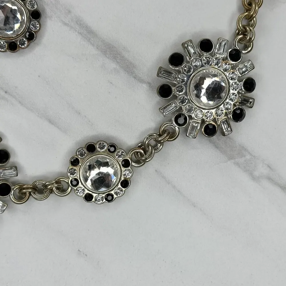 White House Black Market Rhinestone Chain Belt XS/S ✨